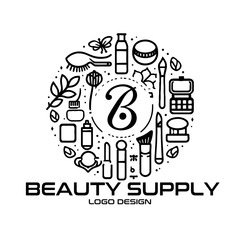 Beauty Supply Vector Logo Design