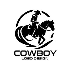 Cowboy Vector Logo Design