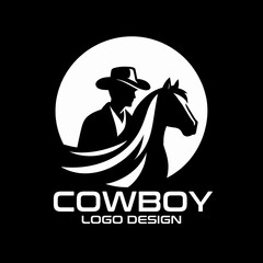 Cowboy Vector Logo Design