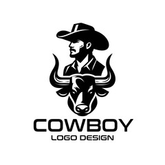 Cowboy Vector Logo Design