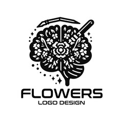 Flowers Vector Logo Design