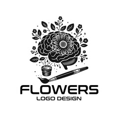 Obraz premium Flowers Vector Logo Design