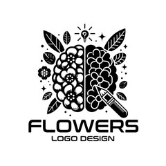 Flowers Vector Logo Design