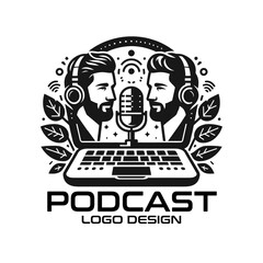 Podcast Vector Logo Design