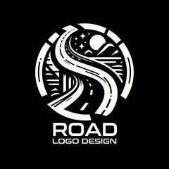 Road Vector Logo Design
