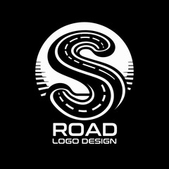 Road Vector Logo Design