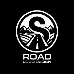 Road Vector Logo Design