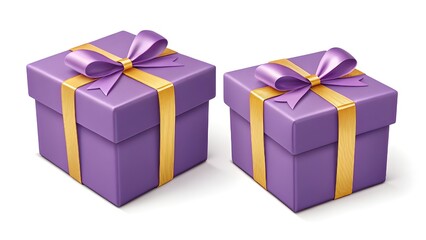Obraz premium purple gift box