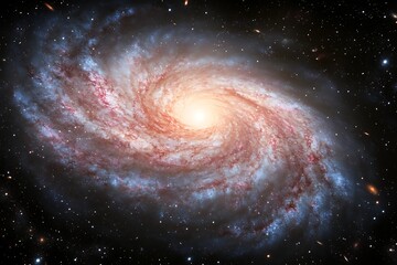 Spiral Galaxy in the Vastness of Space