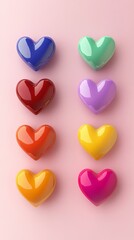 Fototapeta premium Love heart illustration