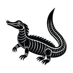 Fototapeta premium silhouette of a dragon