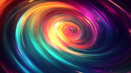 Abstract background of colorful northern lights at the north pole, nature, aurora borealis, swirling, vibrant, celestial, sky. Aurora Skies. Illustration