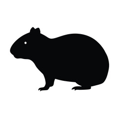 animal silhouette white background 