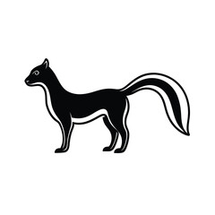 Fototapeta premium animal silhouette white background 