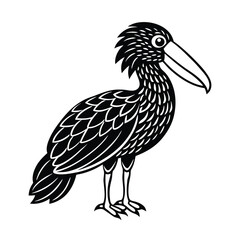 animal silhouette white background 