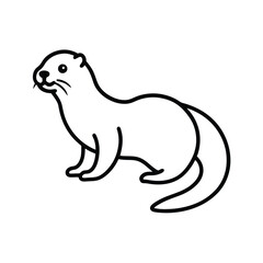 animal silhouette white background 