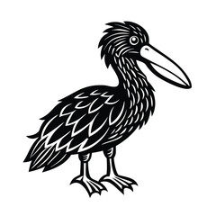 animal silhouette white background 