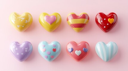 Fototapeta premium Love heart illustration