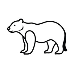 animal silhouette white background 