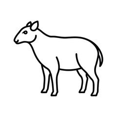 animal silhouette white background 