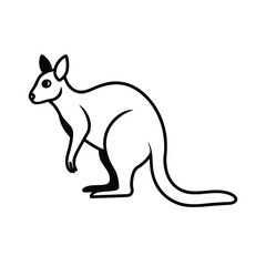 animal silhouette white background 