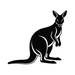 animal silhouette white background 