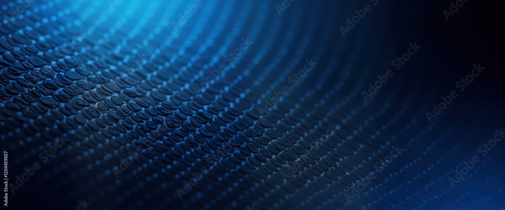 Aufkleber Abstract dark blue background with carbon fiber pattern. Futuristic texture design creates three-dimensional effect. Suggests tech concept digital illustration. Design suitable for presentation