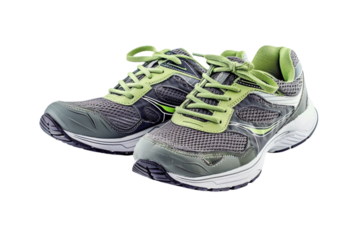Pair of Running Shoes Isolated on Transparent Background