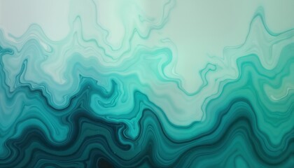 Abstract teal blue, green gradient paint background with liquid fluid grunge texture. Stylish design with soft pastel tones. Modern abstract pattern for wallpaper graphic template. Trendy creative