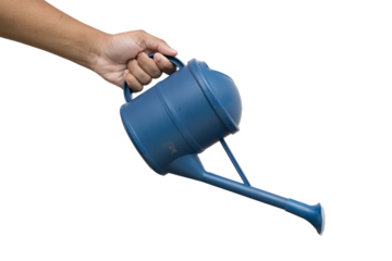 hand holding watering can, transparency -  mão segurando o regador, transparência