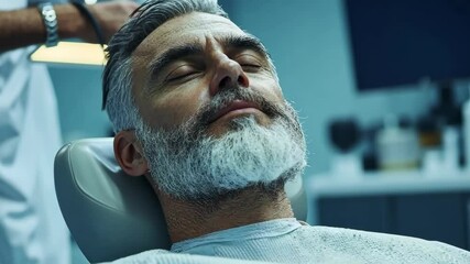 Relaxing barbershop experience: grooming transformation with close shave and pampering