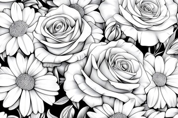 Stunning Black and White Floral Bouquet