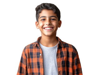 Happy boy smiling and laughing, isolated on transparent background