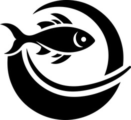 vector illustration design, icon, logo, symbol, animal, fish, modern style.eps