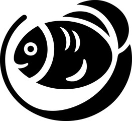vector illustration design, icon, logo, symbol, animal, fish, modern style.eps