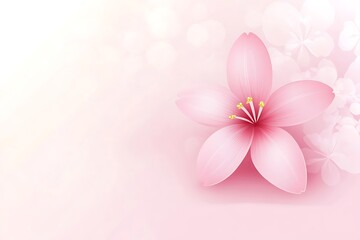 Fototapeta premium Delicate Pink Blossom Floral Design