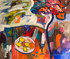 Painting as a Background