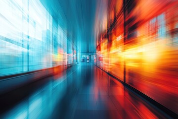 An abstract medical background featuring a blurred hospital interior, symbolizing the innovative work being done in medical research.