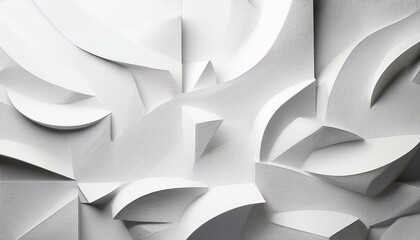monochromatic white abstract background with various textures creating a visually engaging and dynamic composition simplicity and minimalism through tonal variation and texture