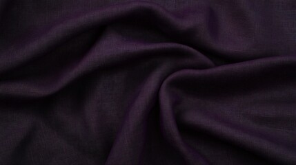 Fototapeta premium Deep Purple Fabric Texture Drape Background, Rich Woven Textile
