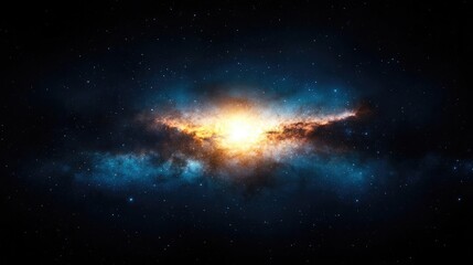 Obraz premium Cosmic Nebula Star birth in deep space, celestial background for science, astronomy, or fantasy