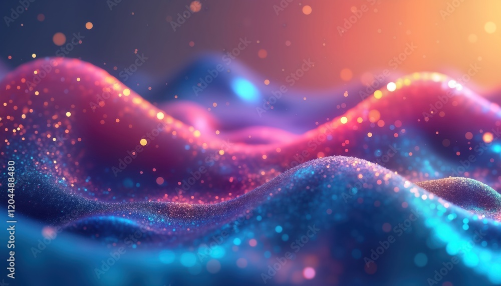 Poster Abstract ai generated vibrant liquid design with swirling fluid patterns. Dynamic mixture of pink, blue colours creating explosion of dynamic motion. Modern artistic background. Fluid acrylic colours