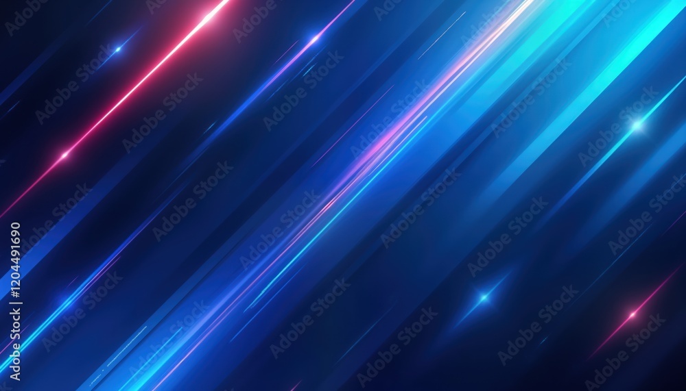 Aufkleber dynamic abstract design with vibrant blue diagonal lines. modern futuristic background with bright g
