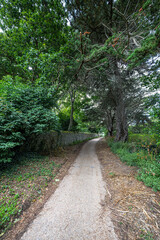 Walkway on Brehat Island, Brittany, France