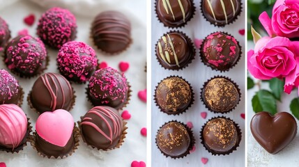 Delicious Valentine's Day Chocolate Truffles: A Collection of Sweet Treats
