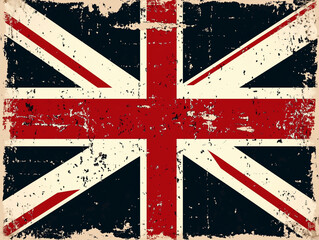 Grunge Great Britain country flag 