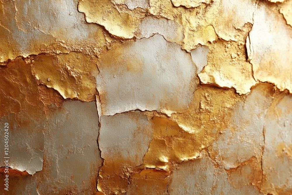 Poster close-up of a rusty wall with flaking paint