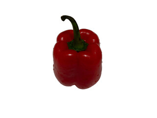 red paprika isolated on white