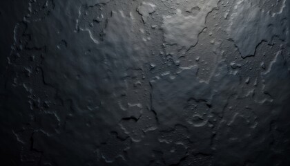 Fototapeta premium Dark rough textured cement wall surface shows raw elegance. Urban style, industrial design. Strong, bold modern minimalist design. Dramatic, edgy. Solid material detail. Black monochrome texture.