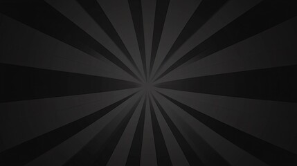 Abstract Dark Grey Sunburst Rays Background Design